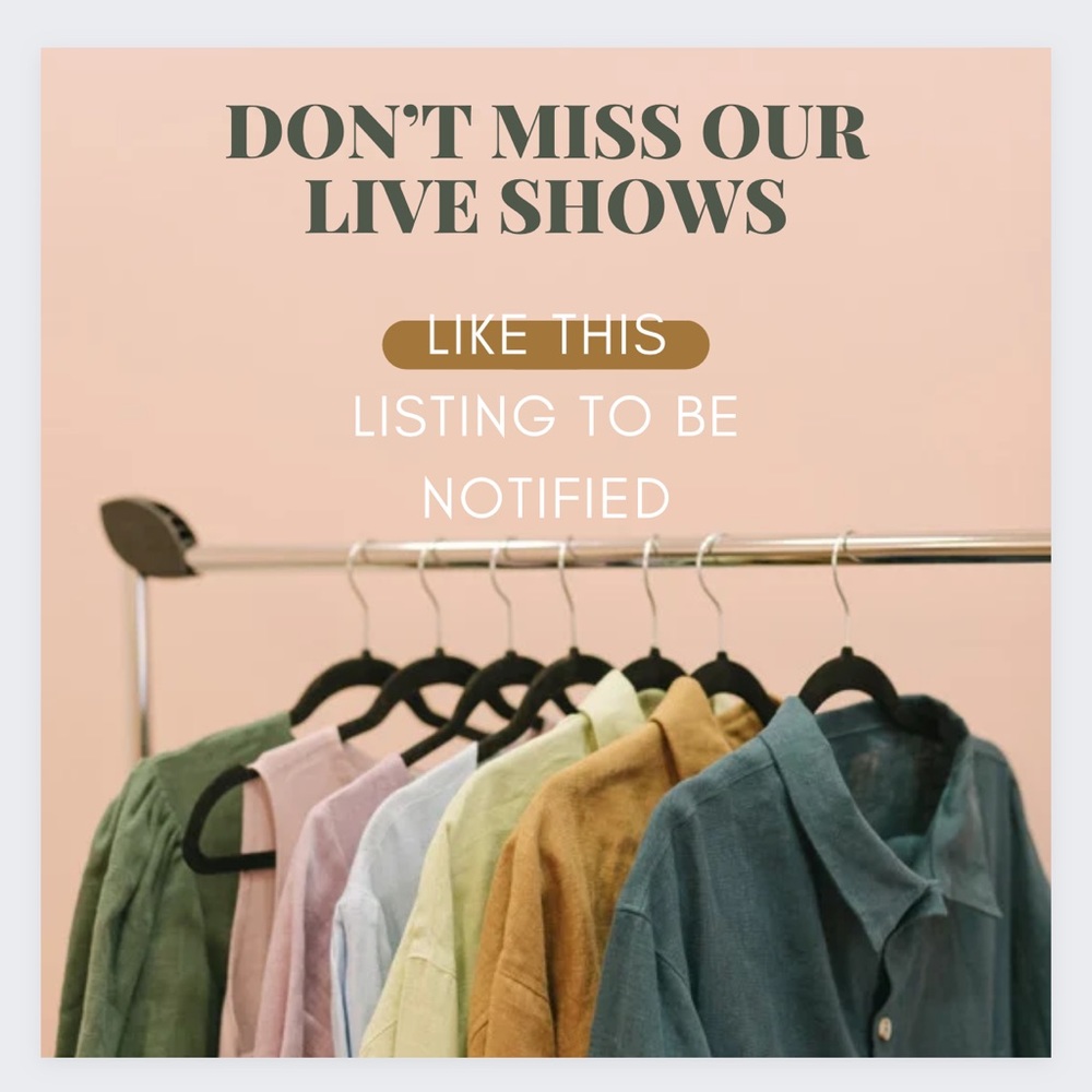 🔥🔥LIKE THIS LISTING TO BE NOTIFIED🔥🔥LIVE SHOWS….DON’T MISS IT🥰